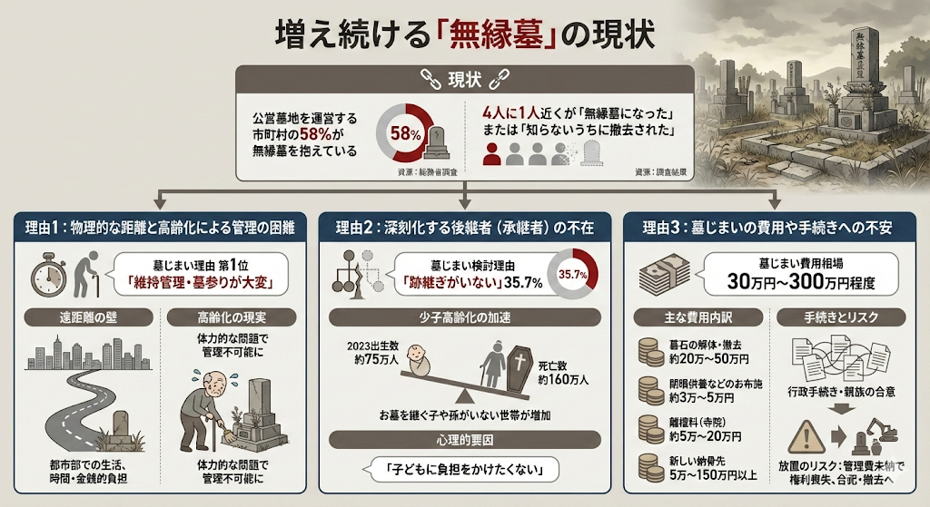 増え続ける「無縁墓」の現状
