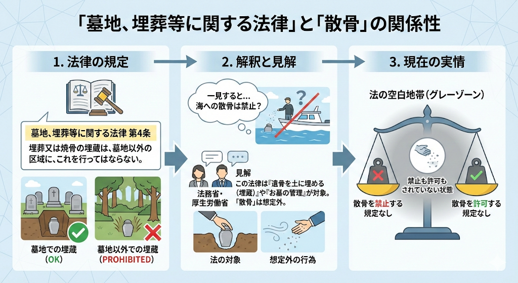 「墓地、埋葬等に関する法律」との関係性