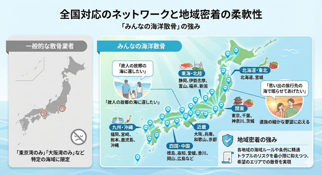 全国対応のネットワークと地域密着の柔軟性